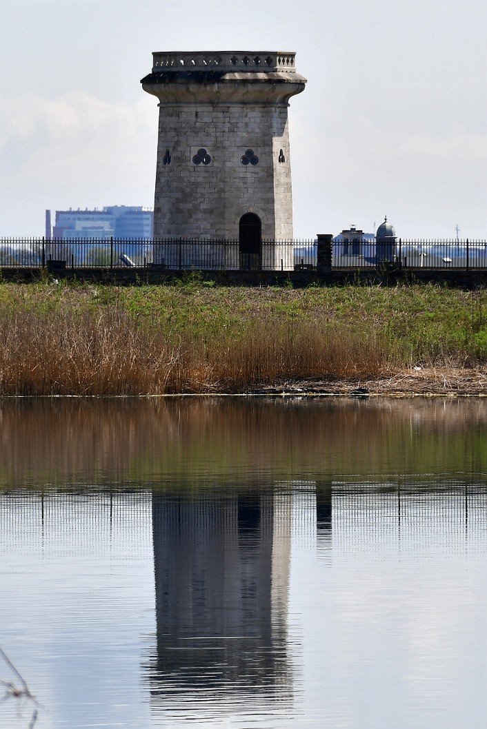 Moorish Tower Noontime Reflection