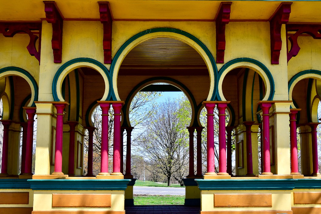 View Through the Pavilion Archways